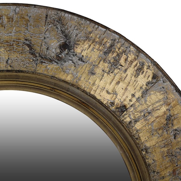 Rustic Birch Bark Round Mirror – Handcrafted Wood Frame & Textured Finish - Your Home Interiors - House & Home