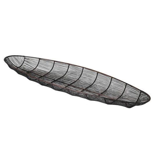 Sleek Black Iron Leaf Bowl – Decorative Centerpiece & Modern Design - Your Home Interiors - House & Home