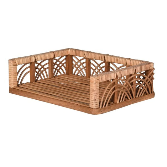 Handcrafted Bamboo & Rattan Tray – Natural Weave Design & Rustic Charm - Your Home Interiors - House & Home