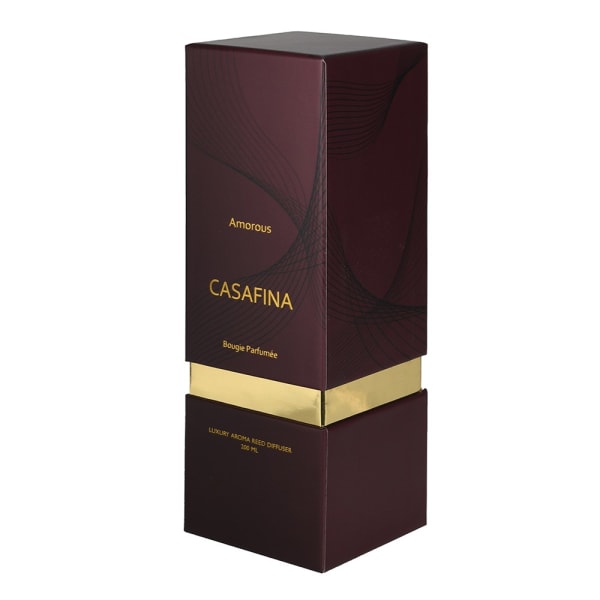 Elegant CasaFina Ambitious Reed Diffuser – Burgundy Glass Bottle with Black Fiber Sticks ( Due Back In 08/04/2025 )