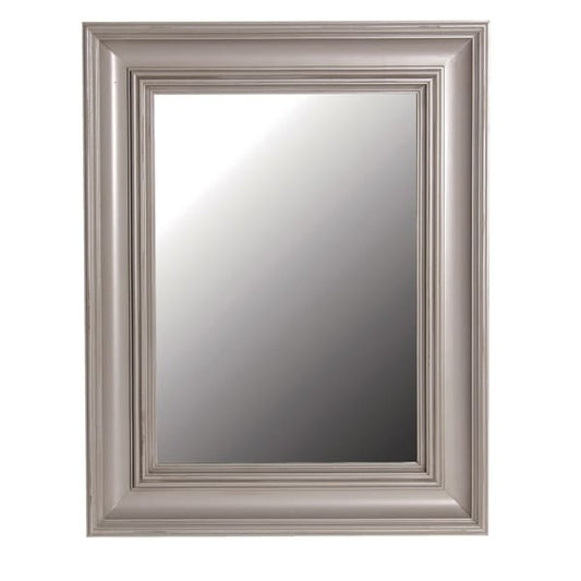 Elegant Grey Framed Wall Mirror – Rectangular Design & Durable Paulownia Frame - Your Home Interiors - House & Home
