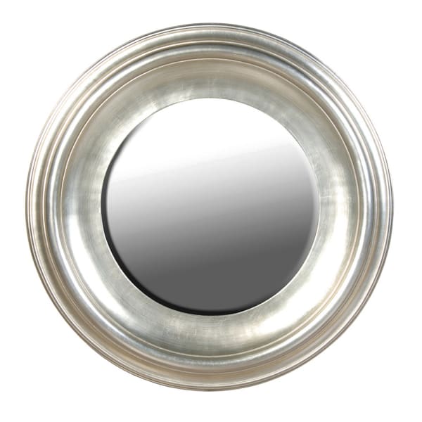 Elegant Silver Round Wall Mirror – Paulownia Wood Frame & Timeless Design - Your Home Interiors - House & Home