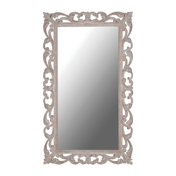 Elegant Ornate White Wall Mirror – Resin Detailing & Classic Design - Your Home Interiors - House & Home