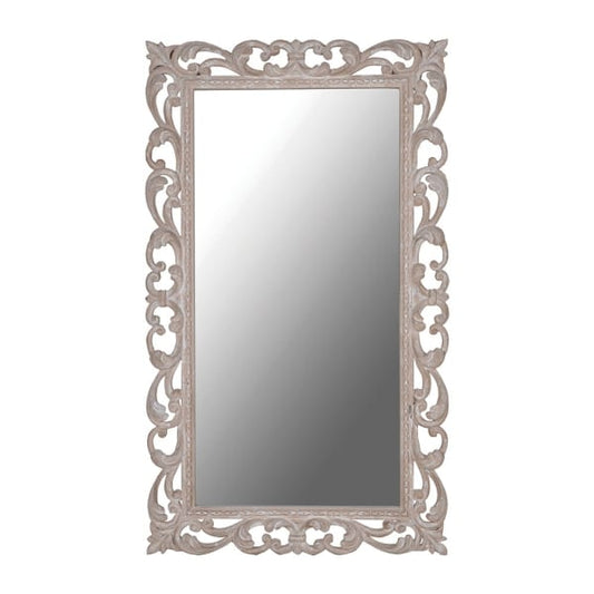 Elegant Ornate White Wall Mirror – Resin Detailing & Classic Design - Your Home Interiors - House & Home