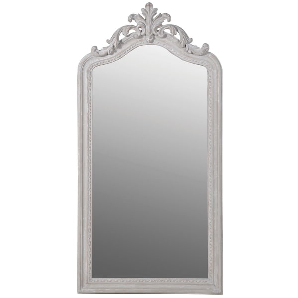 Elegant White Arch Wall Mirror – Intricate Scrollwork Design for Classic Interiors - Your Home Interiors - House & Home