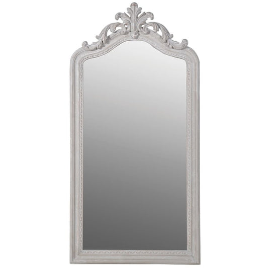Elegant White Arch Wall Mirror – Intricate Scrollwork Design for Classic Interiors - Your Home Interiors - House & Home