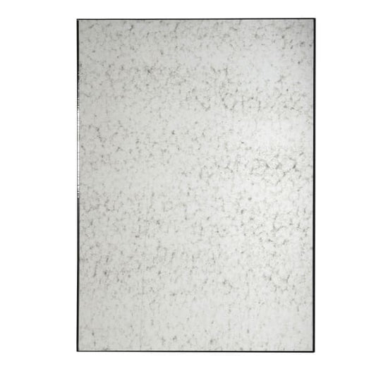 Classic Antique Rectangular Wall Mirror – Distressed Glass & Dark Wood Frame - Your Home Interiors - House & Home
