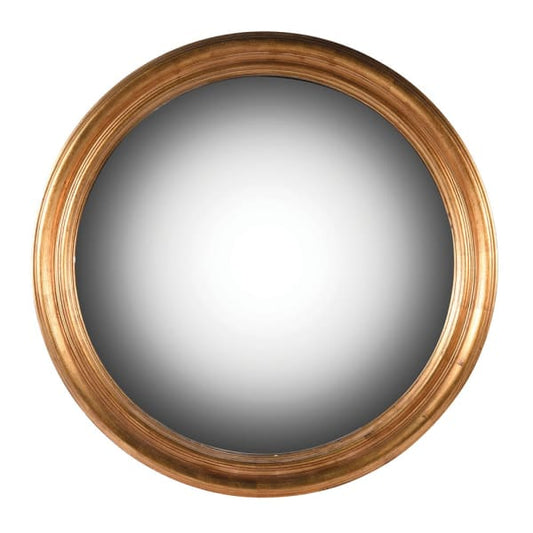 Classic Gold Wood Round Wall Mirror – Paulownia Frame & Elegant Finish - Your Home Interiors - House & Home