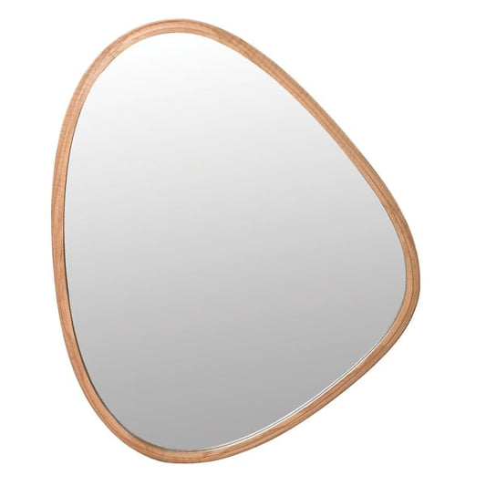 Modern Oak Wood Wall Mirror – Organic Shape & Natural Oak Frame - Your Home Interiors - House & Home