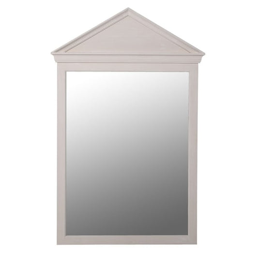 Elegant Cream Window Top Wall Mirror – Paulownia Wood Frame & Classic Design - Your Home Interiors - House & Home