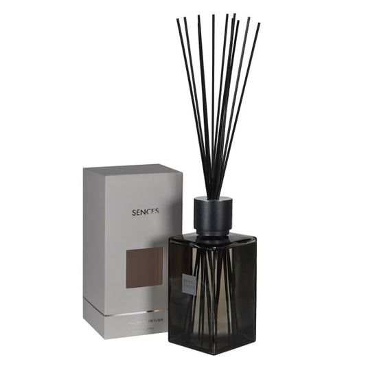 Sophisticated Smoky Black Glass Reed Diffuser – Luxurious Home Fragrance & Sleek Silver Gift Box - Your Home Interiors - House & Home 
