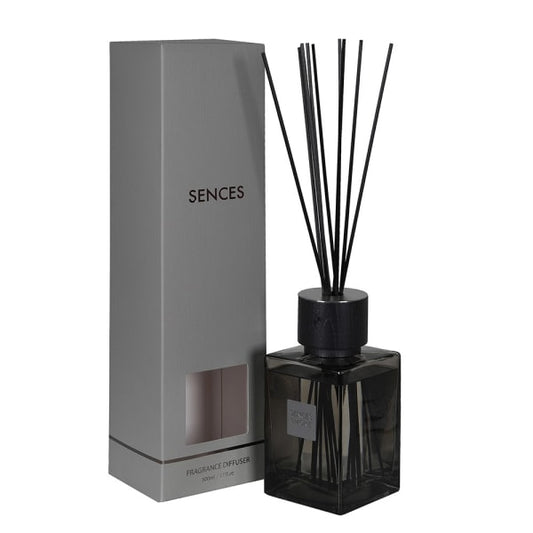 Elegant Smoky Black Glass Reed Diffuser – Sophisticated Home Fragrance & Modern Silver Gift Box - Your Home Interiors - House & Home
