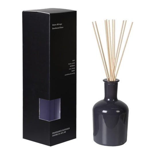 Sleek Black Glass Reed Diffuser – Elegant Home Fragrance & Modern Black Gift Box - Your Home Interiors - House & Home