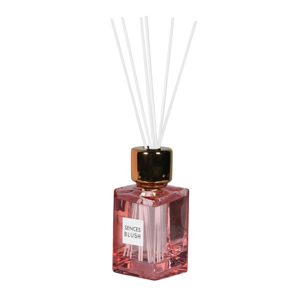 Elegant Blush Pink Glass Reed Diffuser – Luxury Home Fragrance with Gold Accent - Your Home Interiors - House & Home