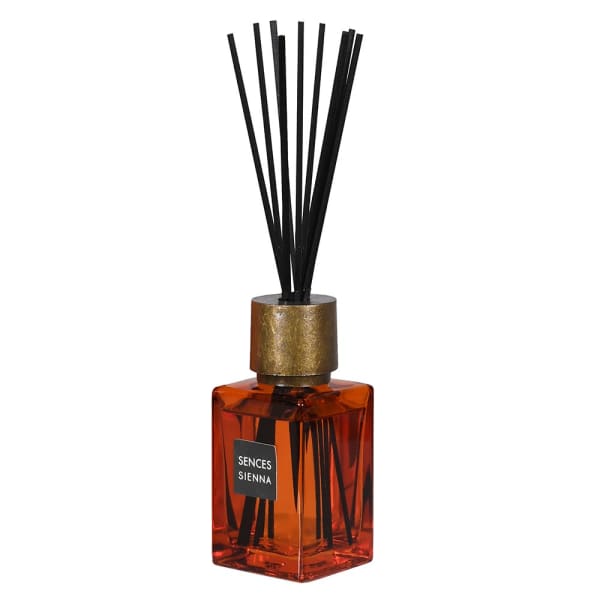 Elegant Amber Glass Reed Diffuser – Fiber Sticks & Long Lasting Fragrance