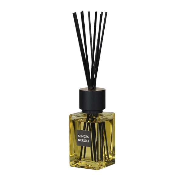Elegant Yellow Glass Reed Diffuser – Rubber Wood Cap & Fiber Sticks - Your Home Interiors - House & Home