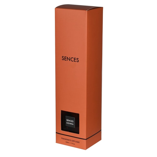 Scenes Amber Glass Reed Diffuser – Rubber Wood Cap & Fiber Sticks