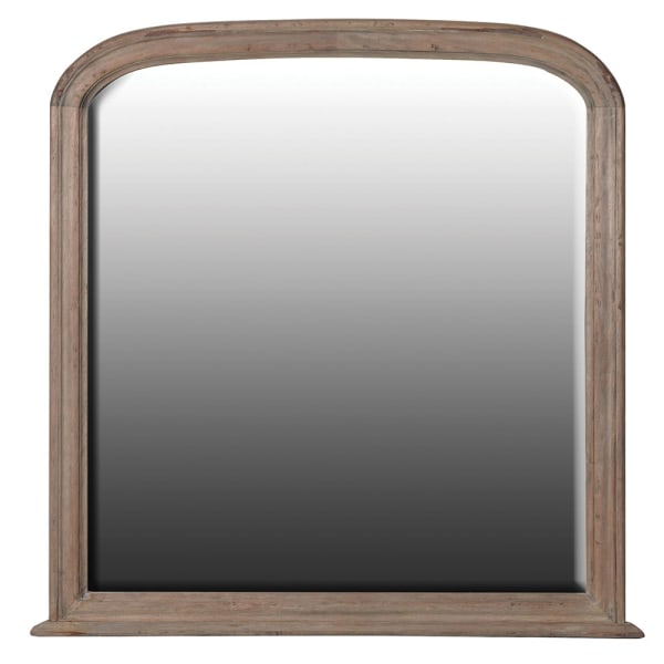 Sleek Round Wall Mirror – Natural Reclaimed Pine Frame & Curved Design - Your Home Interiors - House & Home