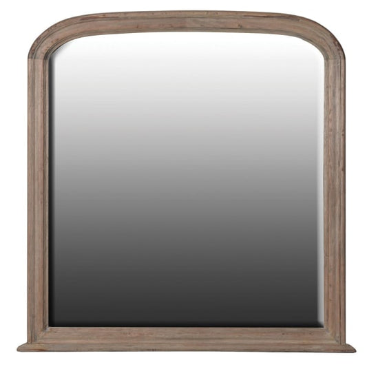 Sleek Round Wall Mirror – Natural Reclaimed Pine Frame & Curved Design - Your Home Interiors - House & Home
