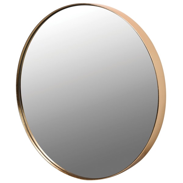 Elegant Round Wall Mirror – Gold Foil Frame & Modern Design - Your Home Interiors - House & Home