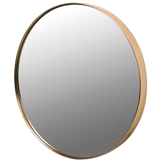 Elegant Round Wall Mirror – Gold Foil Frame & Modern Design - Your Home Interiors - House & Home