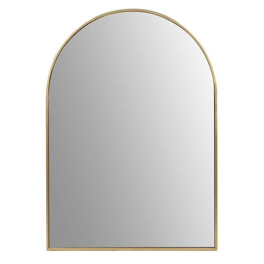 Elegant Gold Arched Wall Mirror – Timeless Minimalist Design - Your Home Interiors - House & Home