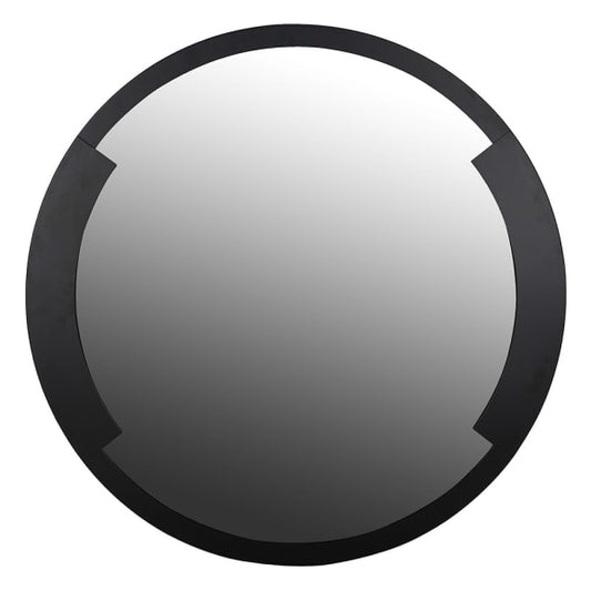 Bold Black Round Wall Mirror – Unique Iron Frame & Contemporary Style - Your Home Interiors - House & Home