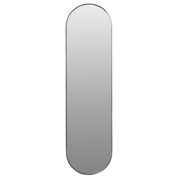 Sleek Black Arched Full Length Wall Mirror– Modern Minimalist Design - Your Home Interiors - House & Home