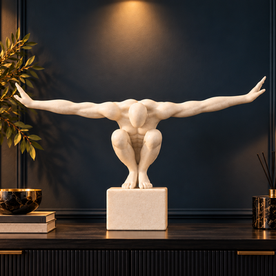 Freedom Pose Outstretched Arms Figure