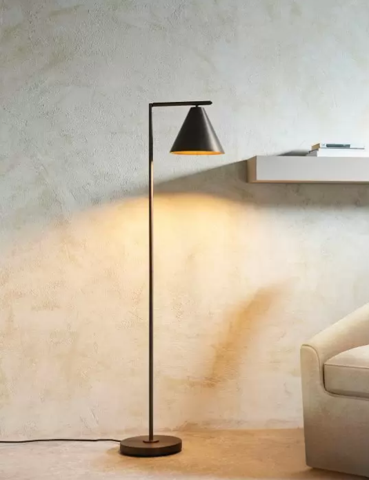 Modern Antique Bronze Metal Floor Lamp - Decor Interiors