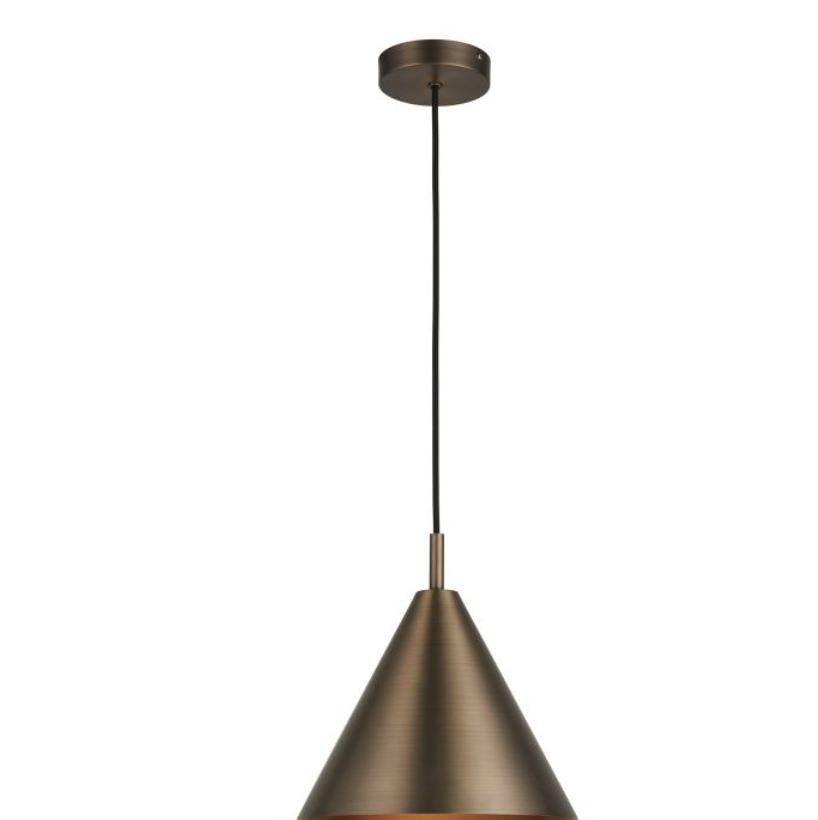 Cape Brushed Antique Bronze Pendant Ceiling Light