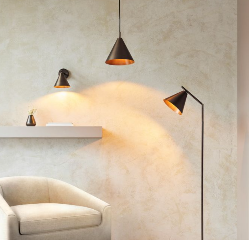 Cape Brushed Antique Bronze Pendant Ceiling Light