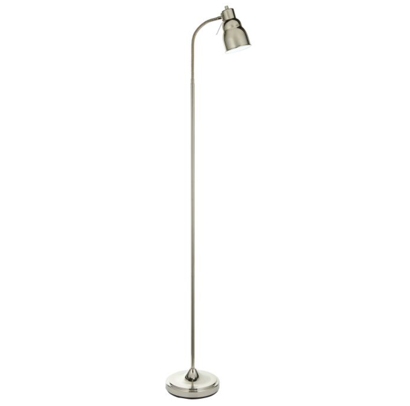 Modern Chromed Nickel Floor Lamp – Adjustable Head